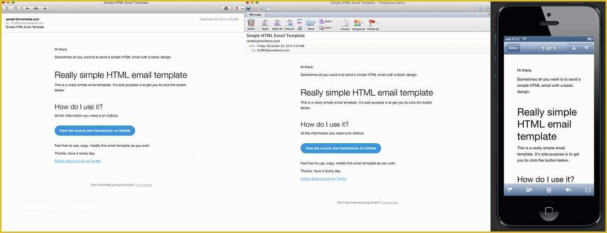 Simple Email Template HTML Free Of Github Leemunroe Responsive Email Template when