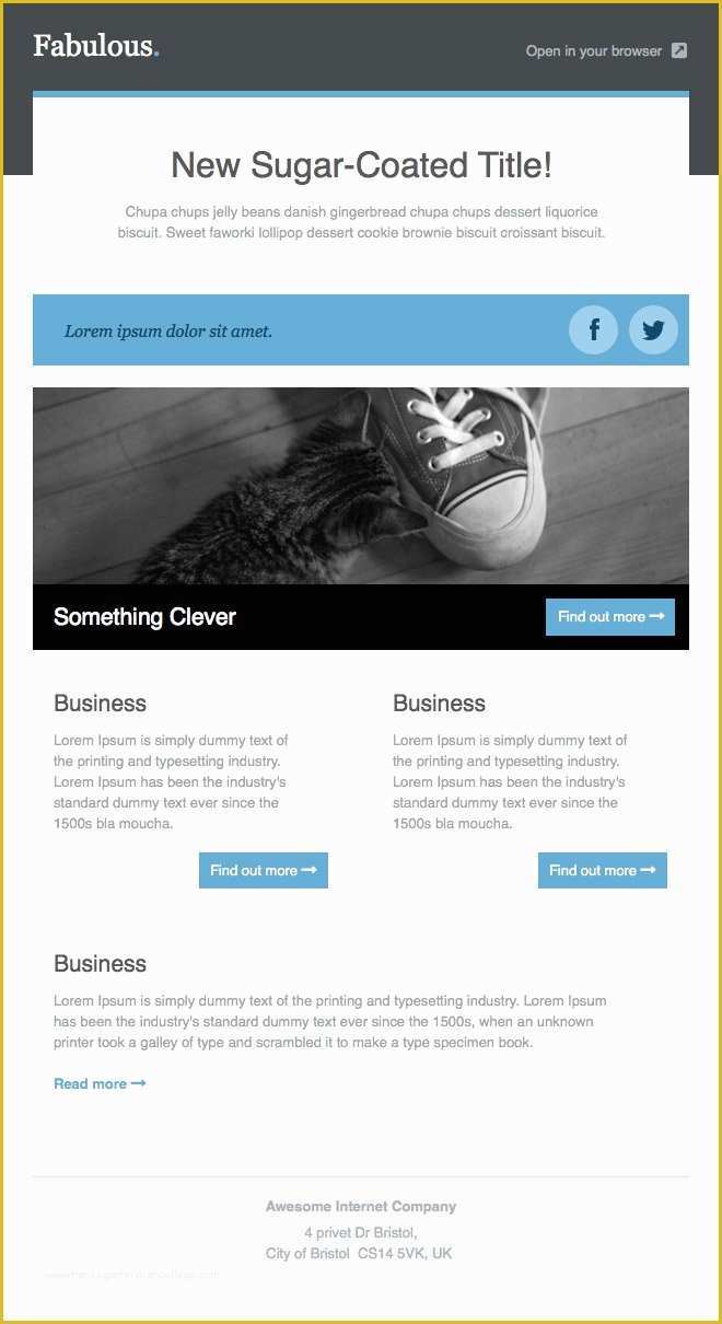 Simple Email Template HTML Free Of Newsletter Templates Free Email Templates