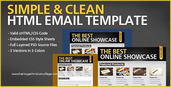 Simple Email Template HTML Free Of Simple & Clean HTML Email Template by Berber