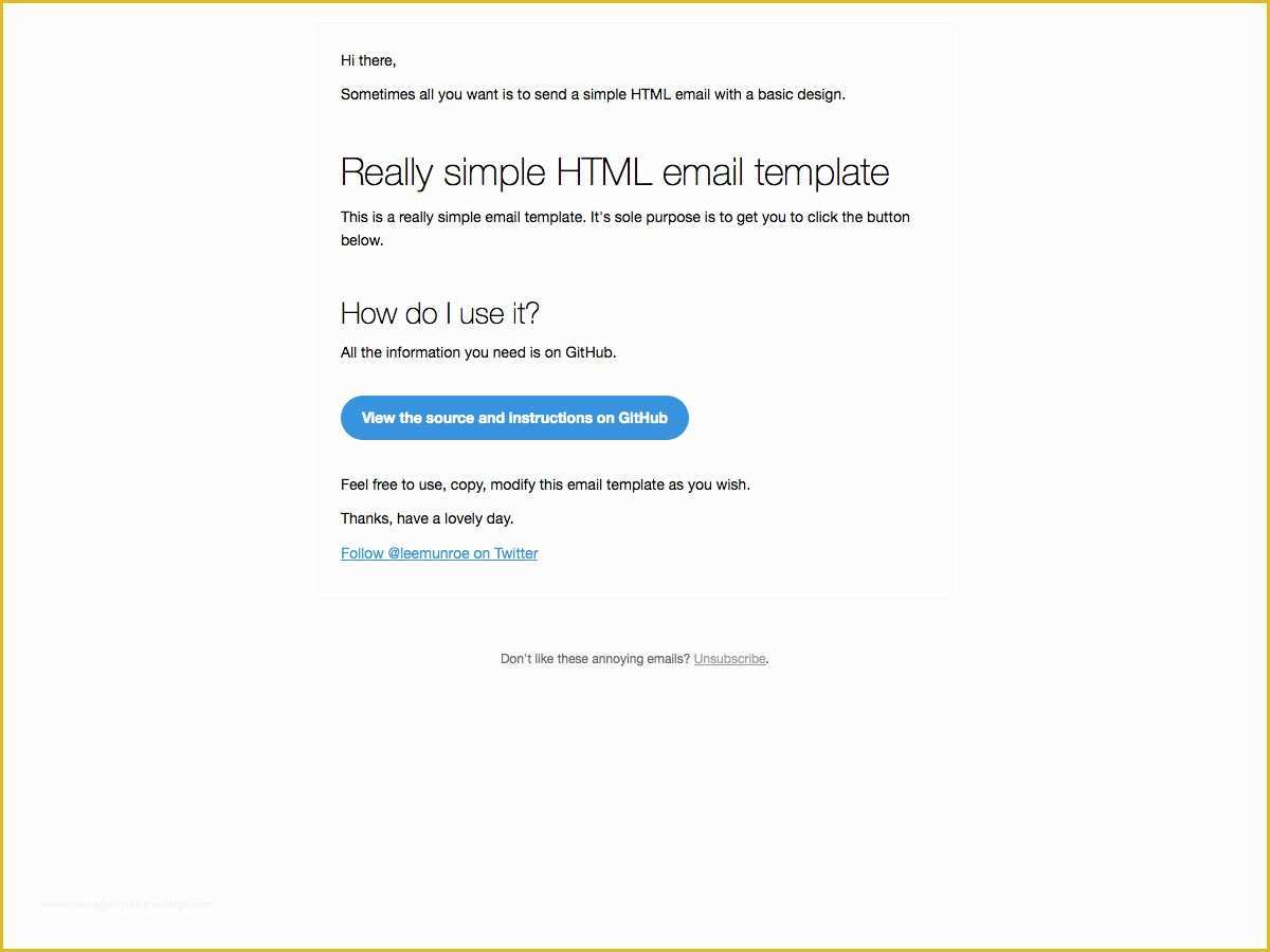 Simple Email Template HTML Free Of the Ultimate Guide to Email Design