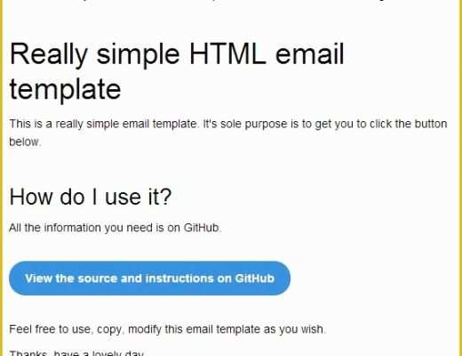 Simple Email Template HTML Free Of Weekly Web Design &amp; Development News Collective 11