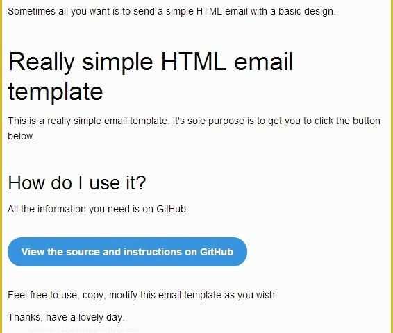 Simple Email Template HTML Free Of Weekly Web Design &amp; Development News Collective 11