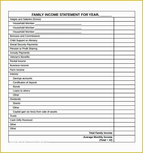 Simple Income Statement Template Free Of 13 In E Statements – Samples Examples & format