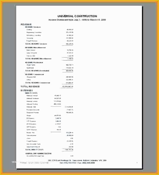 Simple Income Statement Template Free Of Generic In E Statement – Jordanm