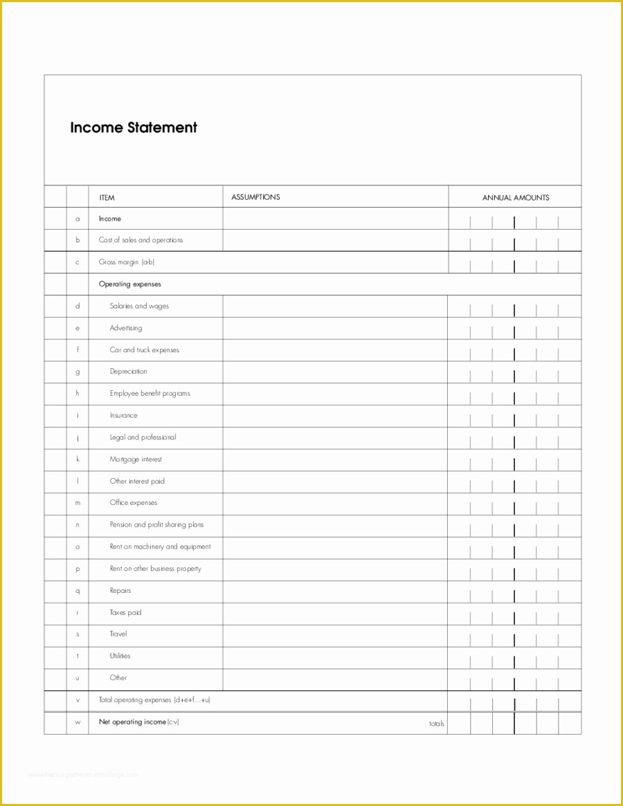 Simple Income Statement Template Free Of In E Statement Template Statement Template Trakore