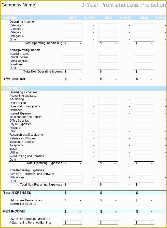 Simple Income Statement Template Free Of Sample In E Statement A Simple Profit and Loss Template