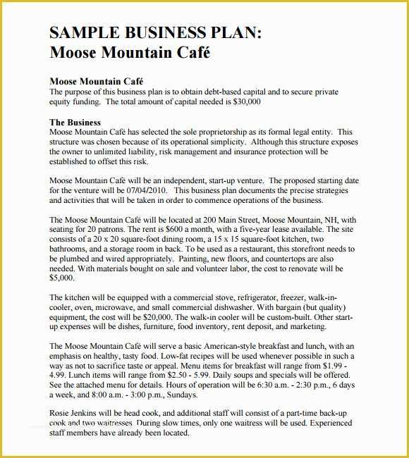 Simple Startup Business Plan Template Free Of 8 Free Business Plan Templates Download Free Documents