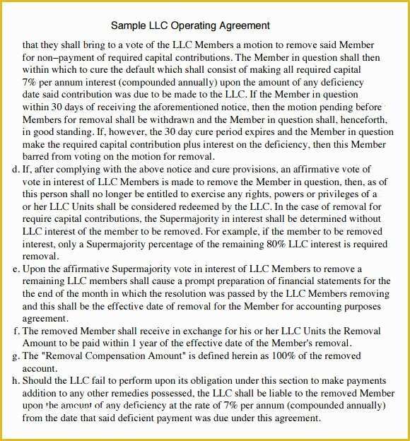 Single Member Llc Operating Agreement Template Free Of 9 Sample Llc Operating Agreement Templates to Download