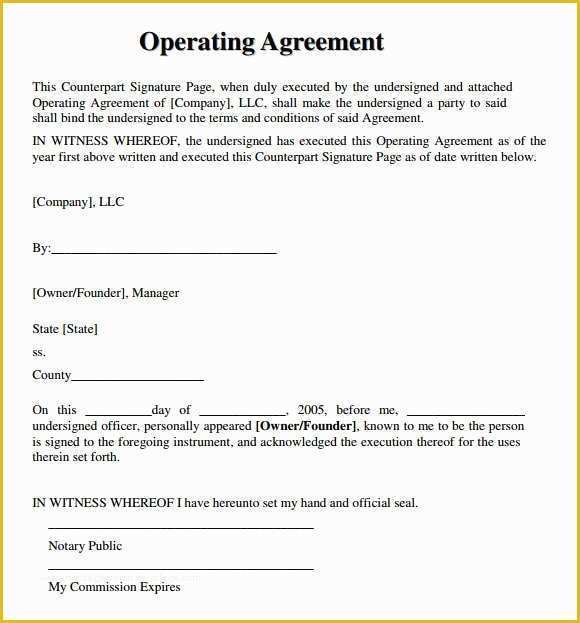 Single Member Llc Operating Agreement Template Free Of Llc Operating Agreement Template Free Llc Operating