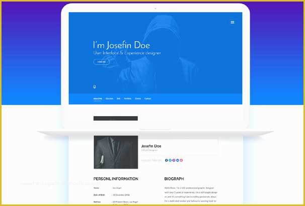 Single Page Portfolio Template Free Download Of 30 Best Free Portfolio Website Psds to Download 2017