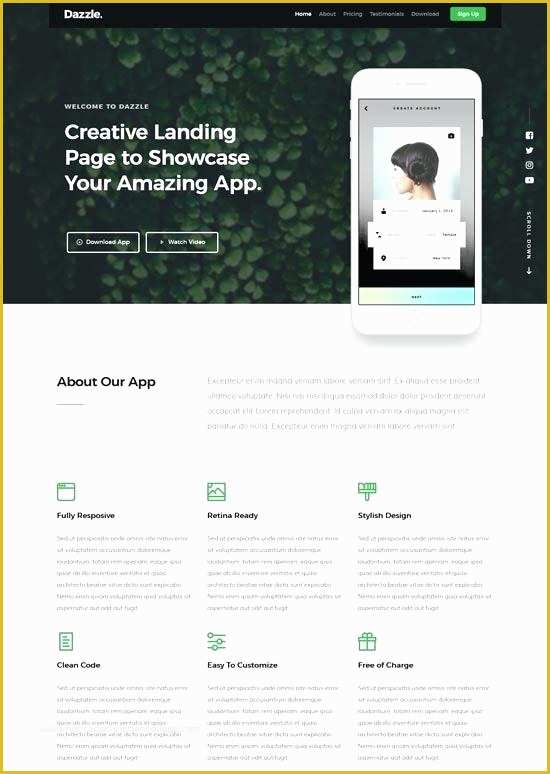 Single Page Portfolio Template Free Download Of Best E Page Website Templates Free Premium Alpine