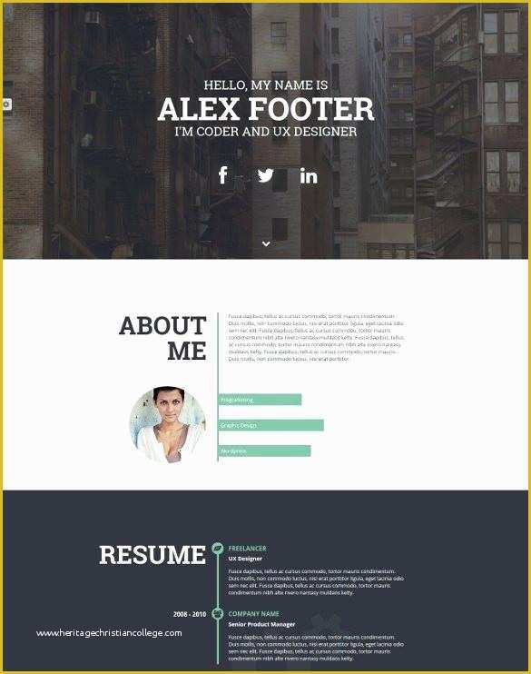 Single Page Portfolio Template Free Download Of E Page Portfolio Template by Single Free Download