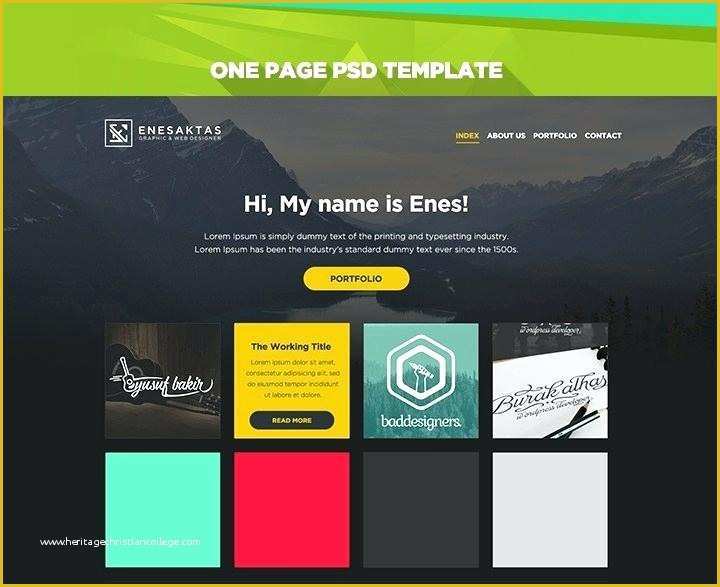 Single Page Portfolio Template Free Download Of Free Website Templates Premium E Page Portfolio Template