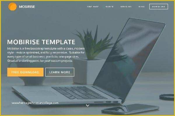 Single Page Portfolio Template Free Download Of Mobirise Free E Page Bootstrap Template at Bootstrapzero