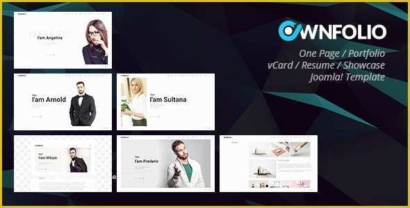 Single Page Portfolio Template Free Download Of Ownfolio – E Page Personal Portfolio Vcard Resume