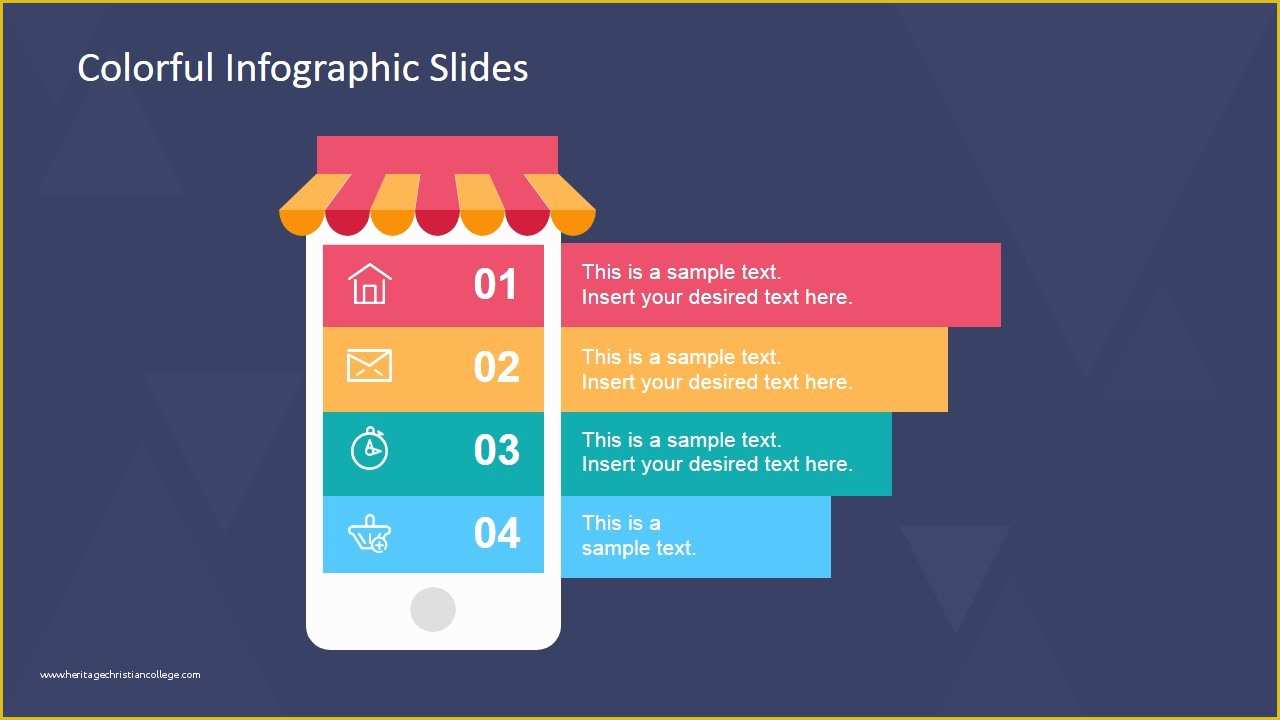 Slide Presentation Template Free Of Colorful Infographic Slides for Powerpoint Slidemodel