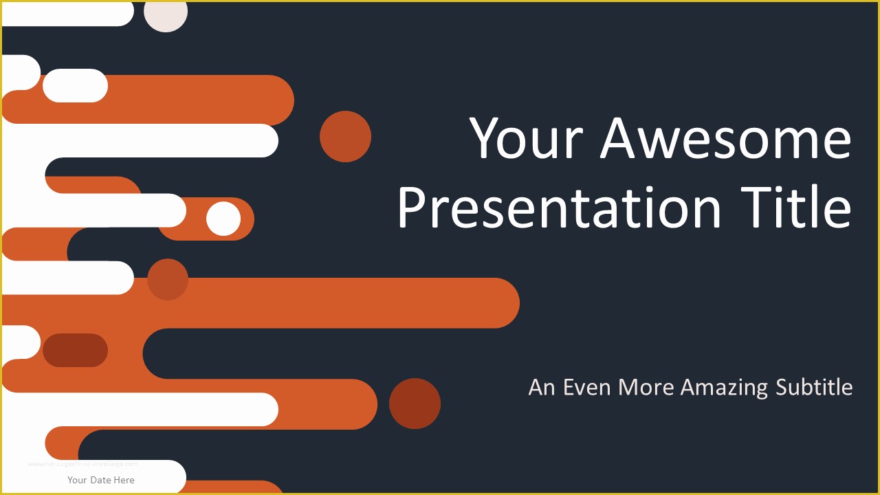 Slide Presentation Template Free Of Retro Free Powerpoint Template