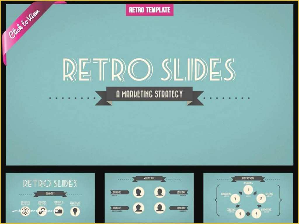 Slide Presentation Template Free Of Retro Presentation Template