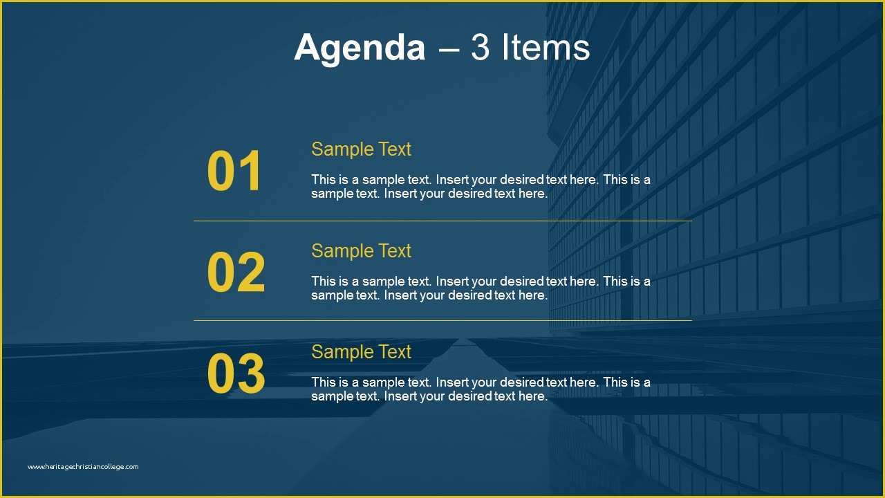 Slide Presentation Template Free Of Simple Agenda Slides for Powerpoint