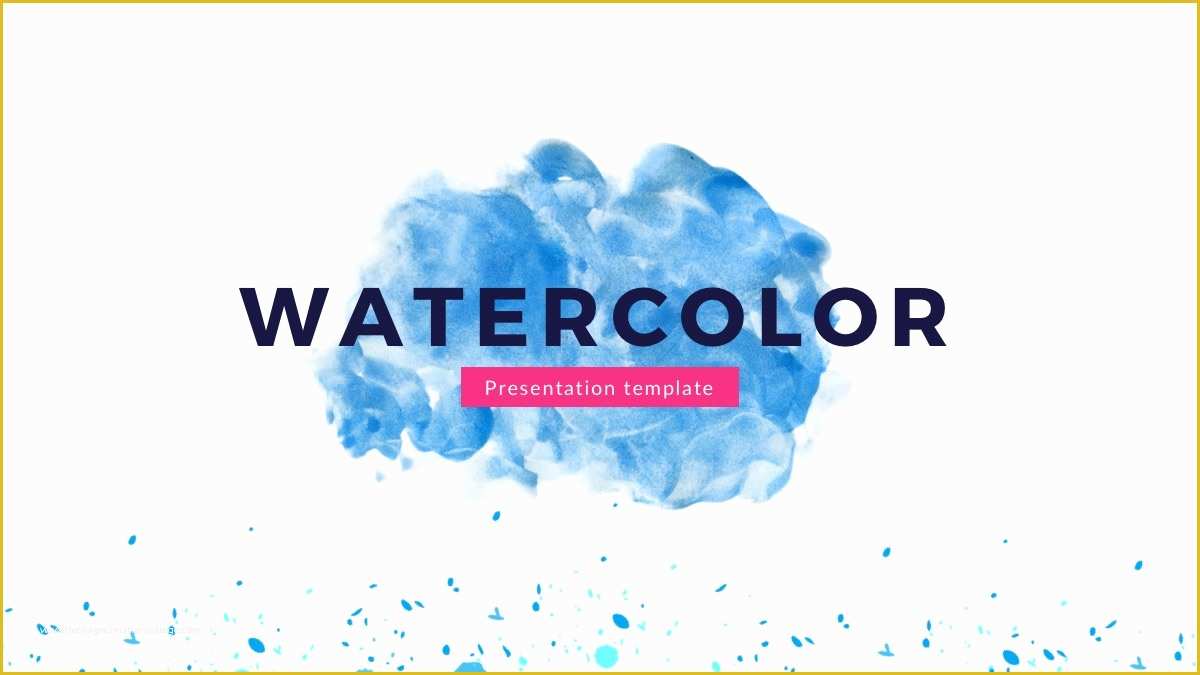 Slide Presentation Template Free Of Watercolor Google Slides theme Free Google Presentation