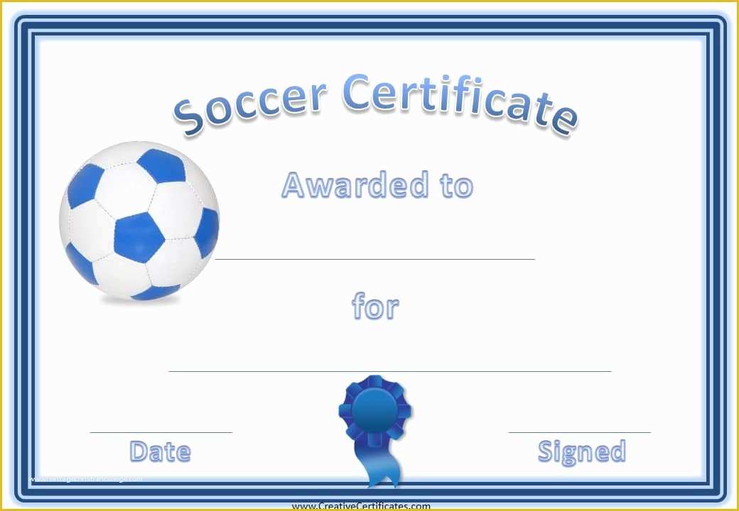 Soccer Award Certificate Templates Free Of 10 soccer Award Certificate Examples Pdf Psd