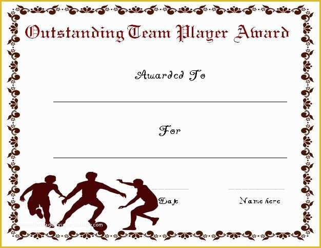 Soccer Award Certificate Templates Free Of 30 soccer Award Certificate Templates Free to Download