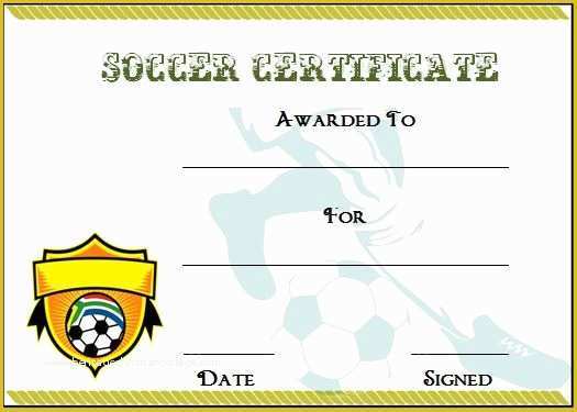 Soccer Award Certificate Templates Free Of 30 soccer Award Certificate Templates Free to Download