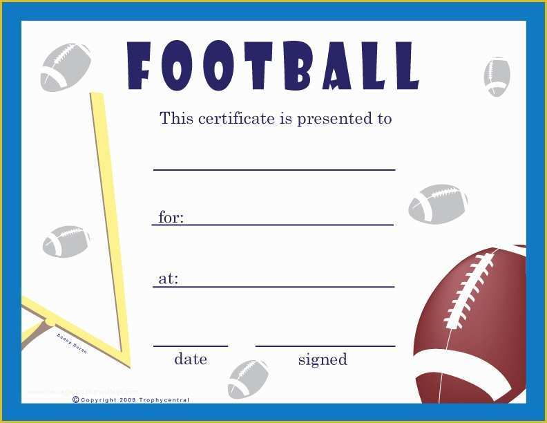 Soccer Award Certificate Templates Free Of Best S Of Youth Sports Certificate Templates soccer