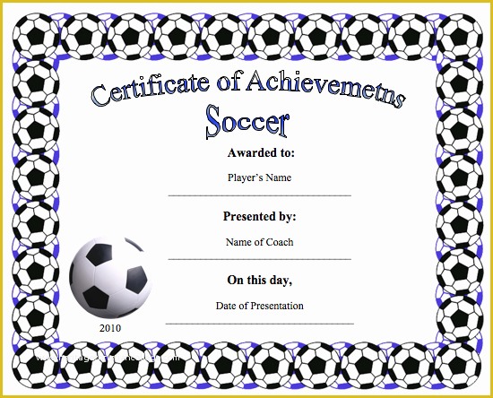 Soccer Award Certificate Templates Free Of Certificate Templates Archives Word Templates
