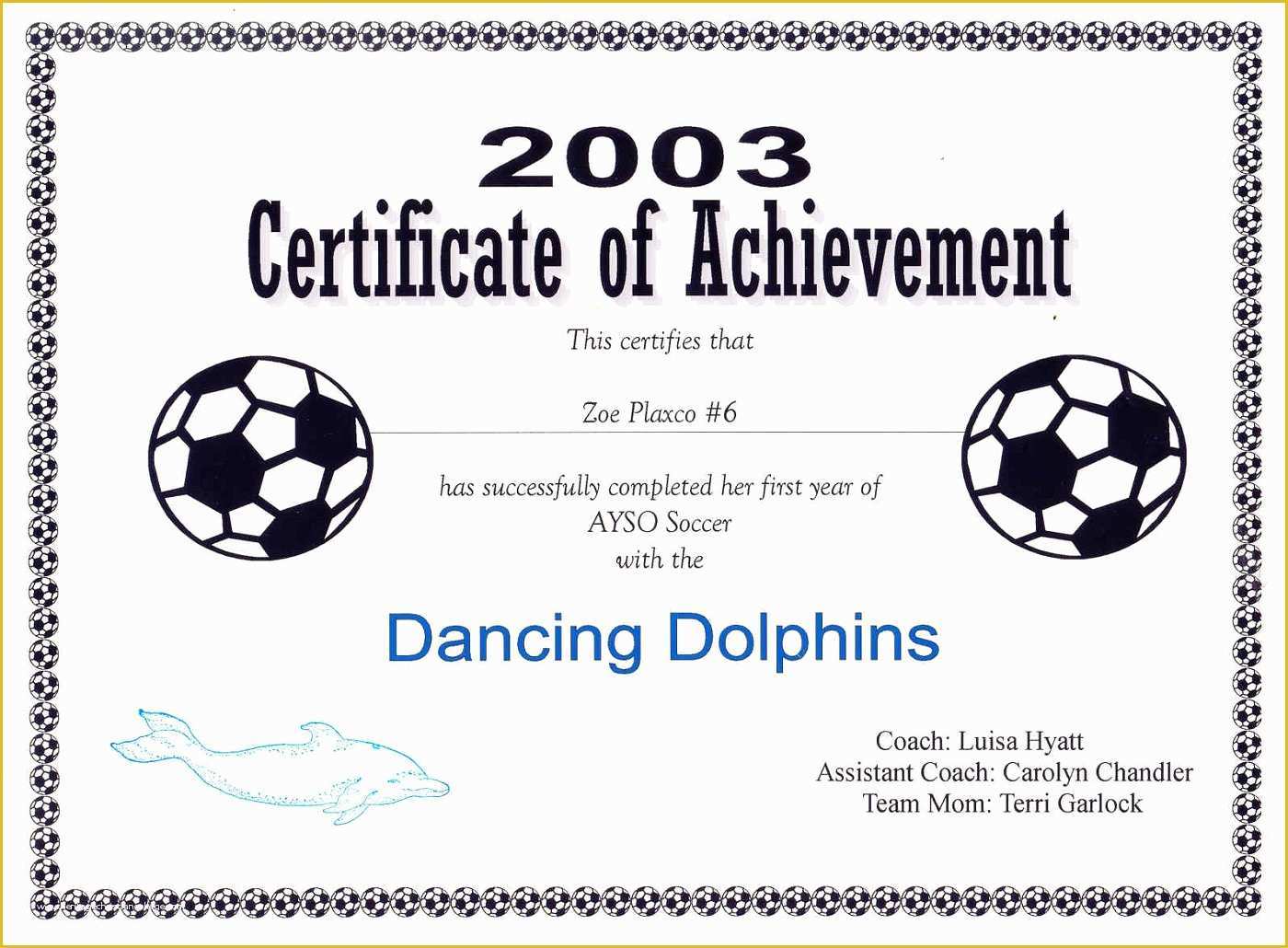 Printable Soccer Award Certificates Printable Word Searches