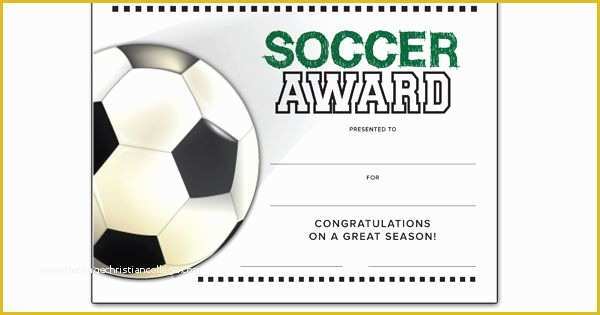 Soccer Award Certificate Templates Free Of soccer End Of Season Award Certificate Free