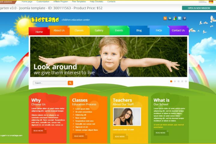 Society Website Templates Free Download Of 12 Best Preschool and Kindergarten Website Template