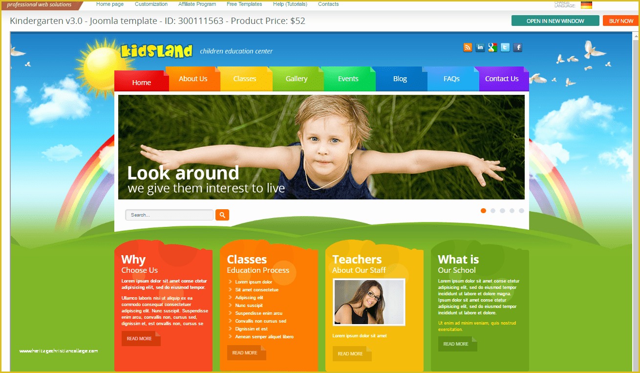 Society Website Templates Free Download Of 12 Best Preschool and Kindergarten Website Template
