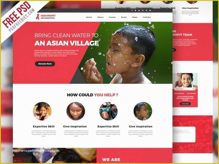 Society Website Templates Free Download Of Non Profit organization Website Template Free Psd Download