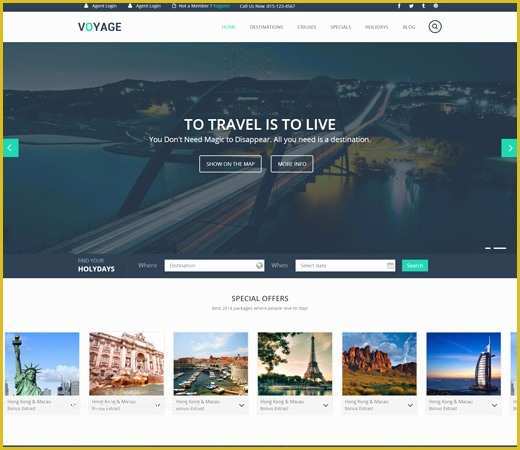 Society Website Templates Free Download Of Voyage A Flat Travel Responsive Web Template by W3layouts