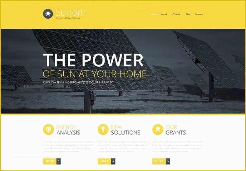 Solar Panel Website Template Free Of 14 Environmental Website Templates & themes