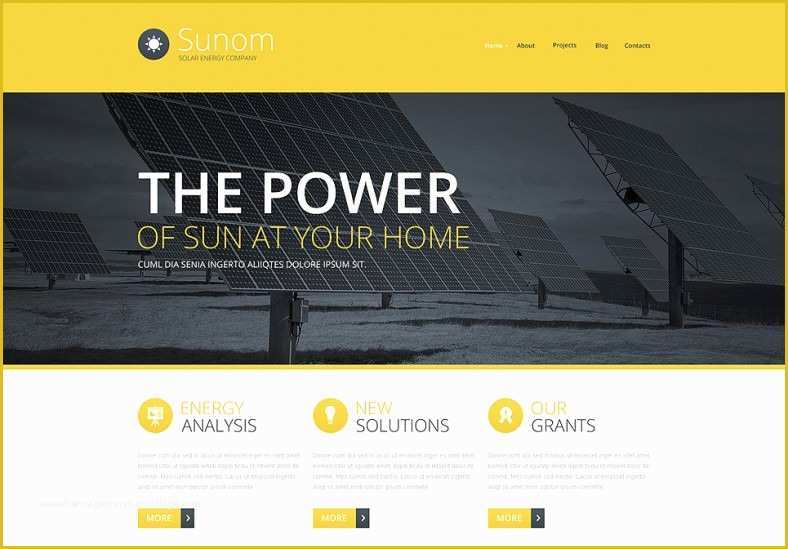 Solar Panel Website Template Free Of 14 Environmental Website Templates & themes