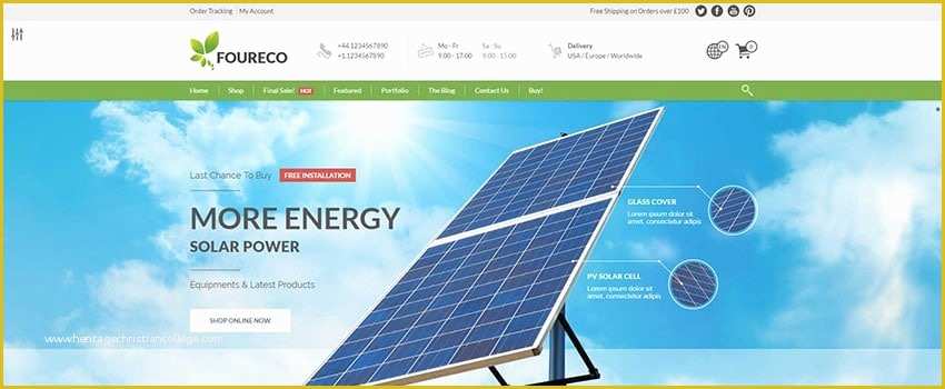 Solar Panel Website Template Free Of 8 Renewable Energy Business Wordpress themes Premium