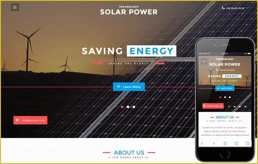Solar Panel Website Template Free Of Automated An Industrial Flat Bootstrap Responsive Web Template