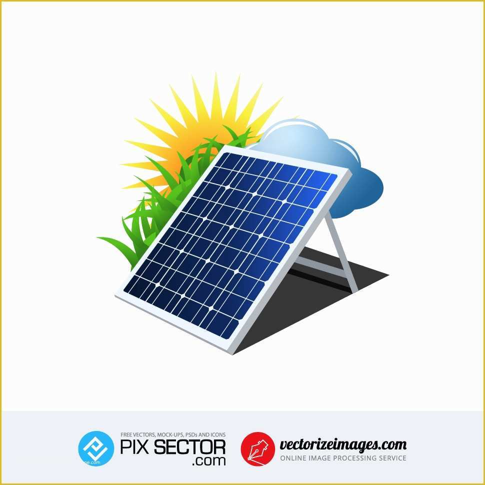 Solar Panel Website Template Free Of Free Vector solar Panel Energy Pixsector