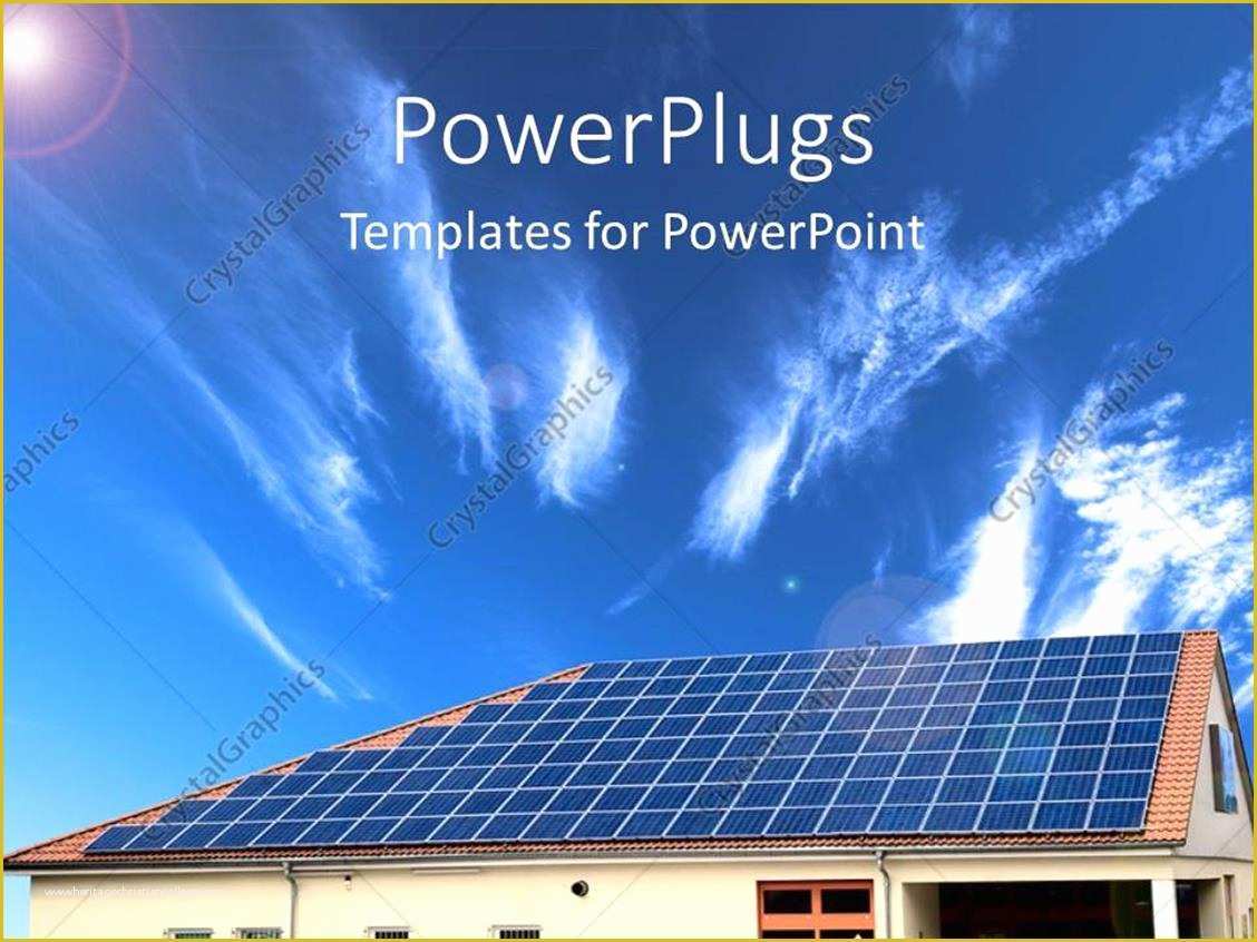 Solar Panel Website Template Free Of Powerpoint Template Alternative Energy solar Panel with