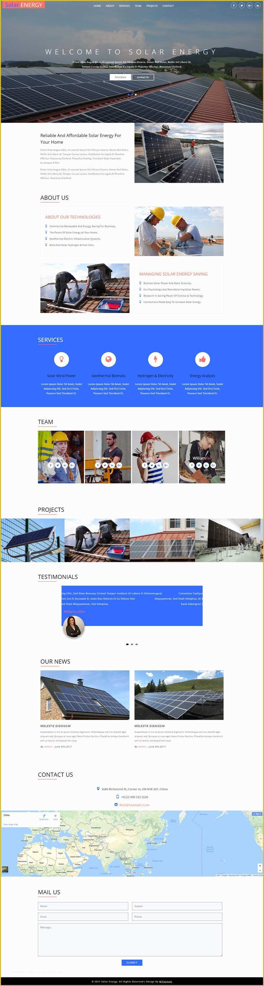 Solar Panel Website Template Free Of solar Energy An Industrial Category Bootstrap Responsive