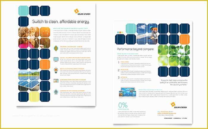 Solar Panel Website Template Free Of solar Energy Datasheet Template Design