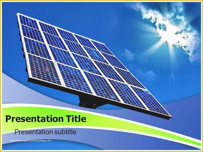 Solar Panel Website Template Free Of solar Energy Powerpoint Template – Pontybistrogramercy
