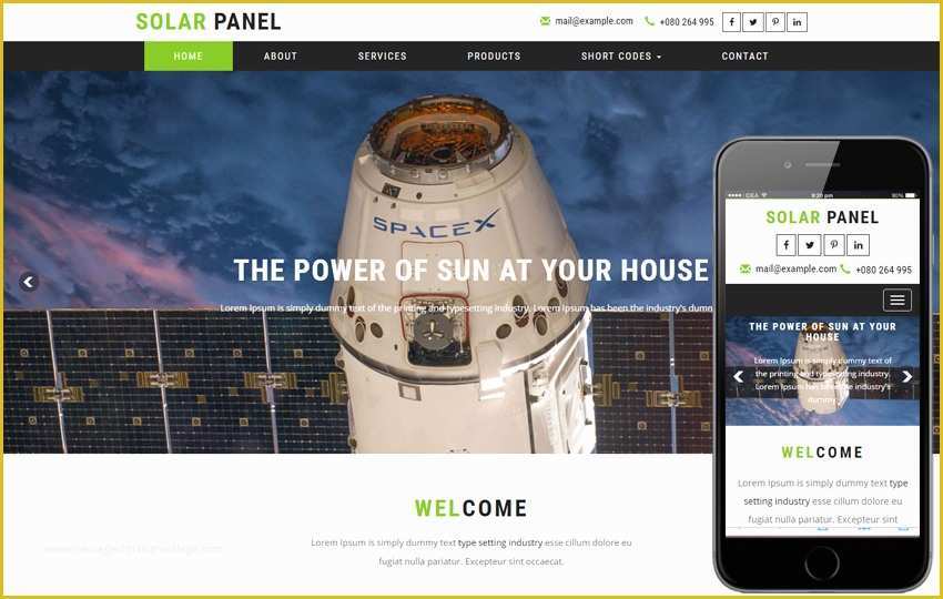 Solar Panel Website Template Free Of solar Panel An Industrial Category Bootstrap Responsive