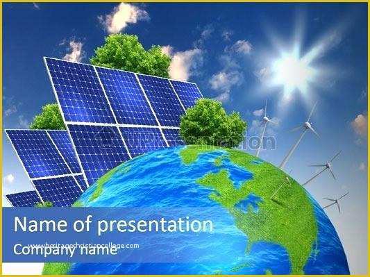 Solar Panel Website Template Free Of solar Panel Powerpoint Template Ecological Energy Panels