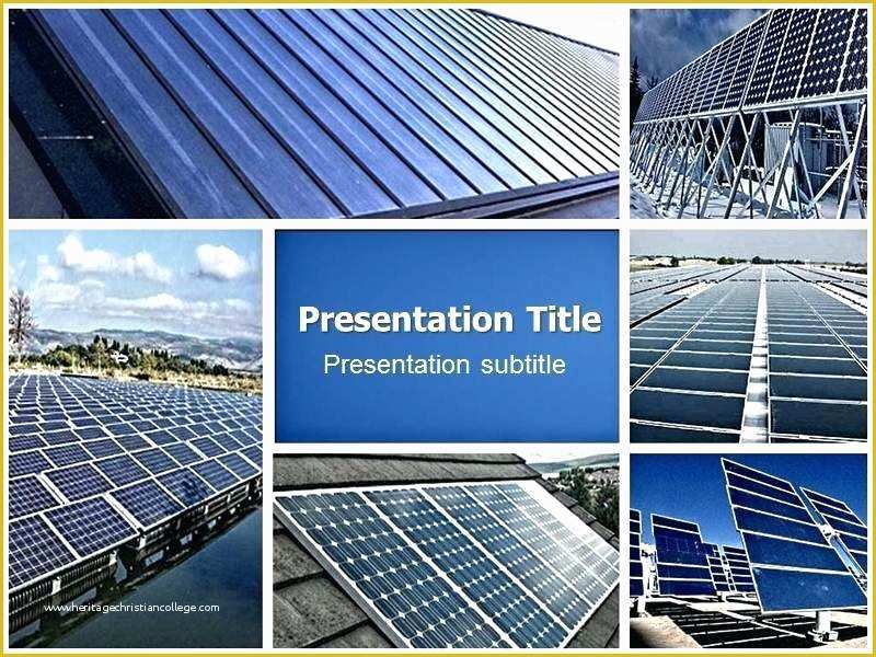 Solar Panel Website Template Free Of solar Panel Powerpoint Template Ecological Energy Panels