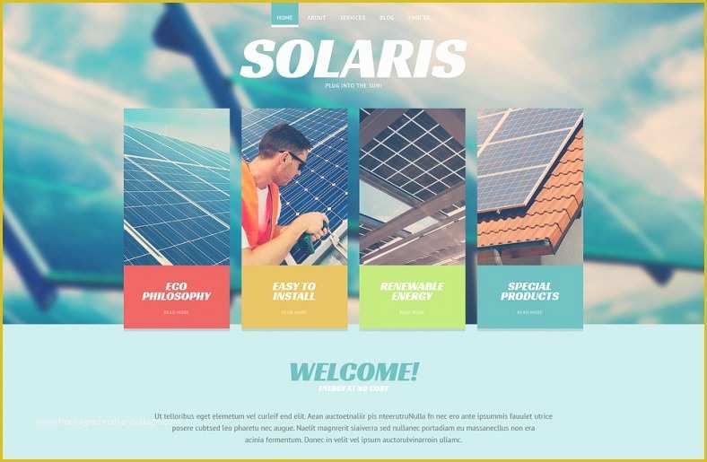 Solar Panel Website Template Free Of solar Website Templates Free solar Website