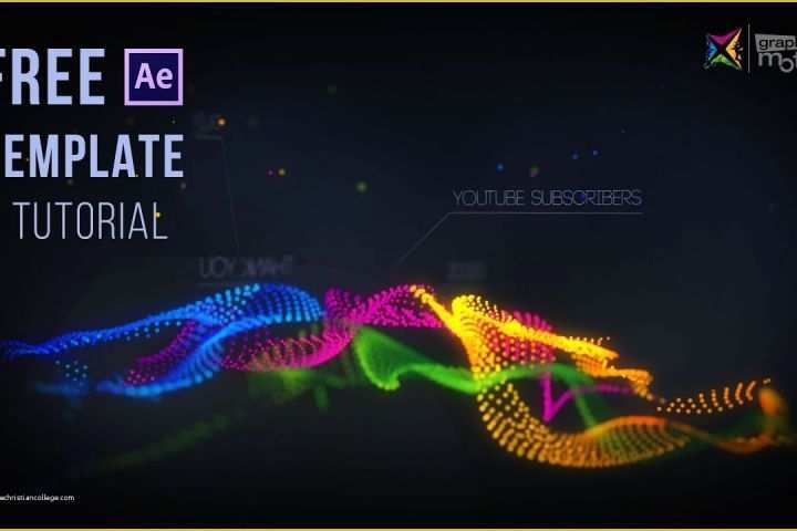 Sports Intro after Effects Free Template Of Particle Waves Intro Free after Effects Template