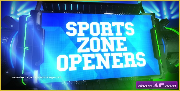 Sports Intro after Effects Free Template Of Videohive Sports Zone Openers Free after Effects